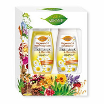 Bione Cosmetics Dárková sada vlasové péče Heřmánek + Keratin woman
