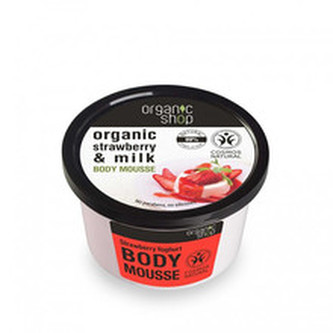 Organic Shop Tělová pěna Jahody a jogurt (Body Mousse) 250 ml woman