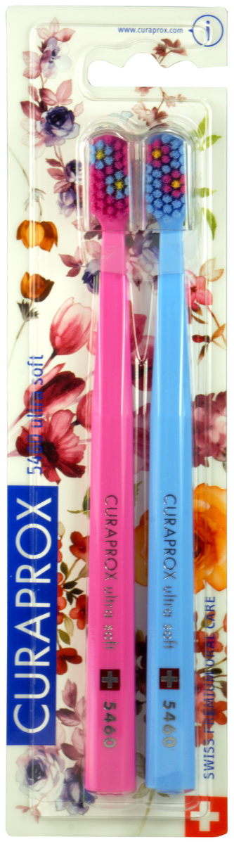 Curaprox Velmi jemný zubní kartáček 5460 Ultra Soft Flower Edition 2 ks unisex