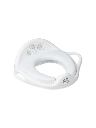 Dětské sedátko na WC měkké Sovy bílé