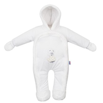 Dětská kombinéza New Baby ježek bílá - velikost 74 (6-9m)