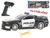 R/C auto policie 33cm 1:12 plná funkce na baterie se světlem 2.4GHz v krabičce