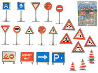 Dopravní značení 25ks na kartě