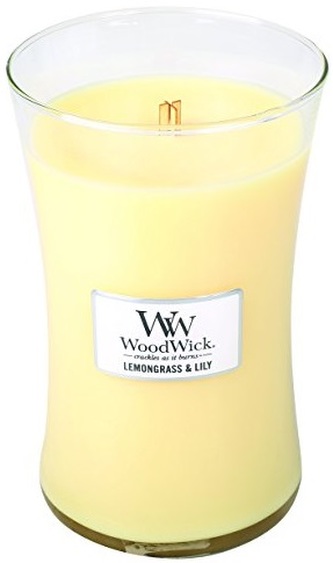 WoodWick oválná váza Lemongrass & Lily 609,5g