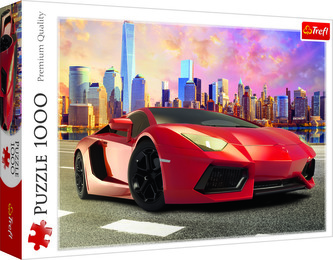 Puzzle Jízda při západu slunce 1000 dílků