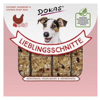 Dokas – Fit tyčinky – kokos, borůvky a kuřecí srdce 80 g