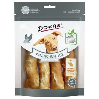 Dokas – Rolky z králičí kůže s kuřecím filetem 150 g