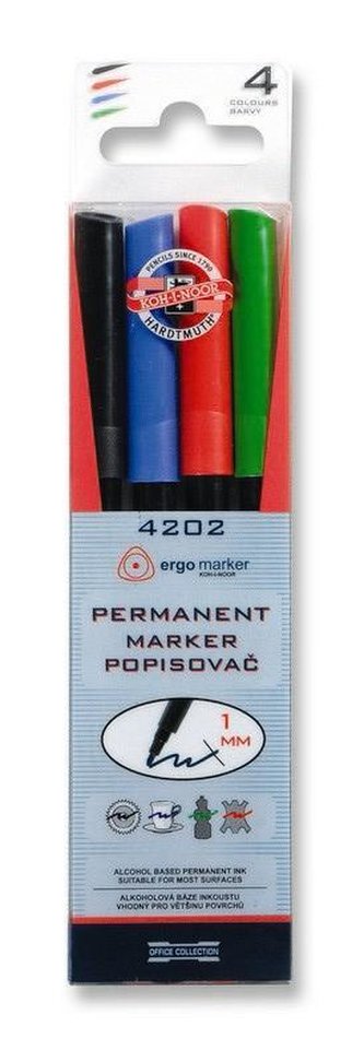 Koh-i-noor Permanent markers popisovač sada 4ks