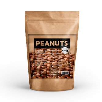 Arašídy nepražené - GymBeam - 500 g