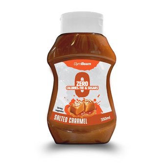 Bezkalorický sirup Salted Caramel 350 ml - GymBeam - slaný karamel