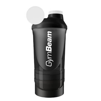 Šejkr černý vícedílný 600 ml - GymBeam