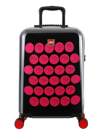 LEGO Luggage ColourBox Brick Dots 20\\\" - Černý/Růžový