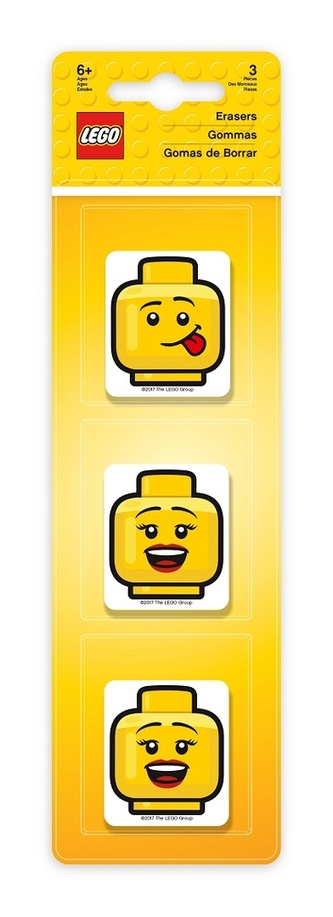 LEGO Iconic Guma LEGO hlavy - 3 ks