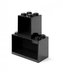 LEGO Brick závěsné police, set 2 ks Black