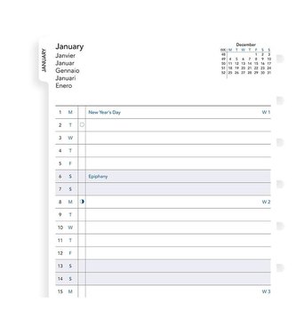FILOFAX Notebook, kalendář 2021, A5, měsíční plán