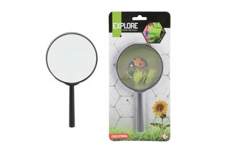 Lupa plast/sklo 17cm na kartě