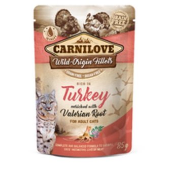 Kap.Carnilove Cat Pouch Turkey with Valerian 85g