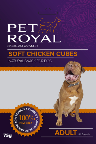 Pet Royal Dog Soft kureci kostky 75g