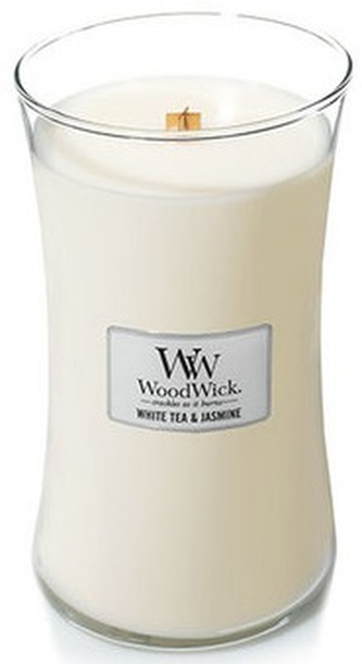WoodWick oválná váza White Tea & Jasmine 609,5g