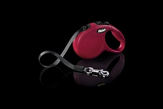 Flexi New Classic S pasek 5m/15kg cervena
