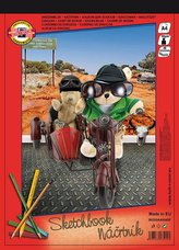 Koh-i-noor náčrtník A4/90g 40 listů motiv Plyšáci