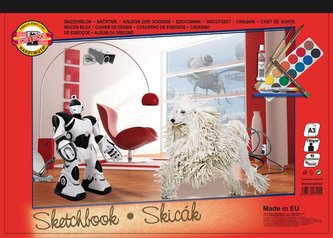 Koh-i-noor skicák A3/180g 10 listů - motiv Plyšáci