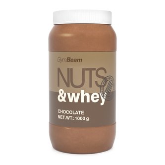 Proteinové arašídové máslo Nuts & Whey 1000 g - GymBeam - vanilka
