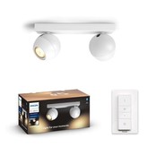 Hue Buckram Bluetooth SVÍTIDLO BODOVÉ LED 2xGU10 5W 350lm 2200-6500K, bílá