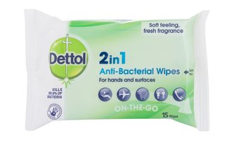 Dettol Antibacterial Antibakteriální přípravek 2in1 15 ks unisex
