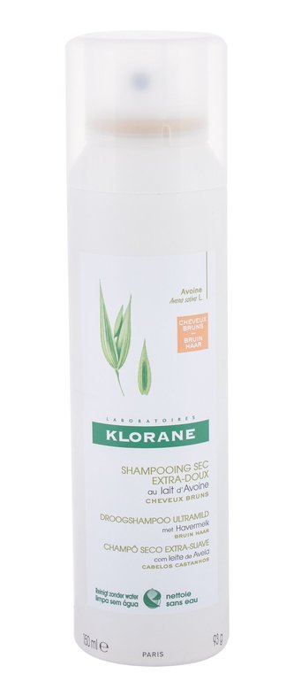 Klorane Oat Milk Suchý šampon 150 ml Dark Hair pro ženy