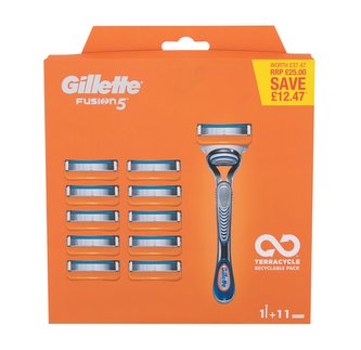Gillette Fusion 5 holicí strojek s jednou hlavicí 1 ks + náhradní hlavice 10 ks