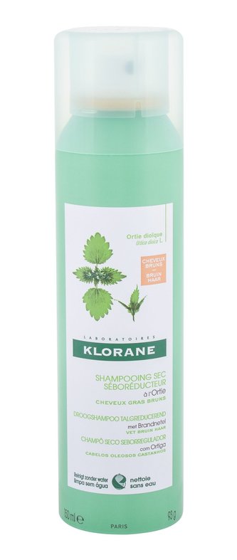 Klorane Nettle Suchý šampon 150 ml Dark Hair pro ženy