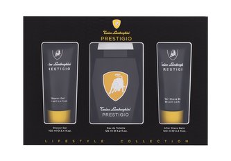 Lamborghini Prestigio toaletní voda 125 ml + sprchový gel 100 ml + balzám po holení 100 ml Lamborghini Prestigio toaletní voda 125 ml + sprchový gel 100 ml + balzám po holení 100 ml