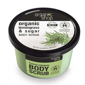 Organic Shop Koupelový cukrový peeling Organic Lemongrass & Sugar (Body Scrub) 250 ml woman
