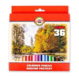 Koh-i-noor souprava pastelek JUMBO/Krajina 36 ks Koh-i-noor souprava pastelek JUMBO/Krajina 36 ks