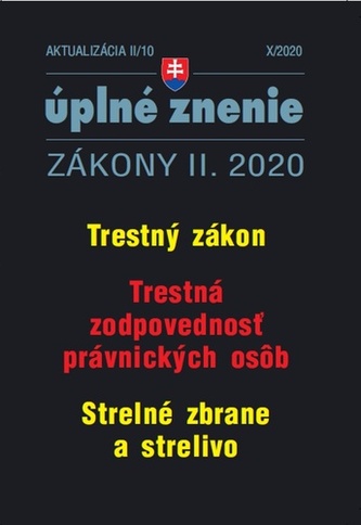 Aktualizácia II/10 2020 – Trestné právo