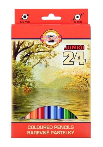 Koh-i-noor pastelky JUMBO - krajina, 24 ks Koh-i-noor pastelky JUMBO - krajina, 24 ks