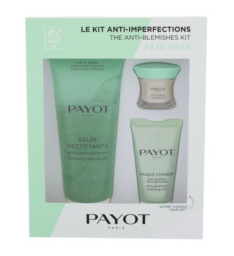 PAYOT Pate Grise noční pleťová péče Pate Grise L´Originale 15 ml + pleťová maska Pate Grise Masque Charbon 50 ml + čisticí pleťový gel Pate Grise Foaming Gel 200 ml
