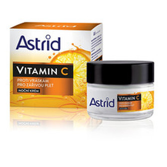 Astrid Noční krém proti vráskám pro zářivou pleť Vitamin C 50 ml woman