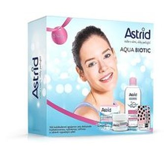 Astrid Dárková sada pro suchou a citlivou pleť Aqua Biotic Tripack woman
