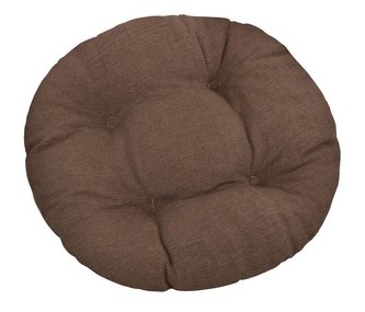 Sedák LADA kulatý prošívaný - hnědá Uni - průměr 40 cm