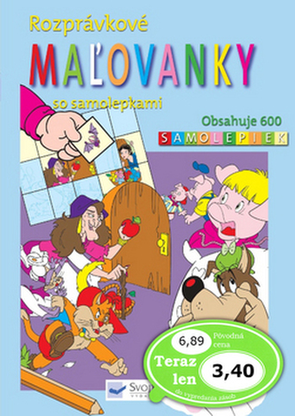 Rozprávkové maľovánky so samolepkami