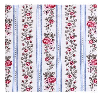 Povláček krepový - růže v pruhu - 40x40cm