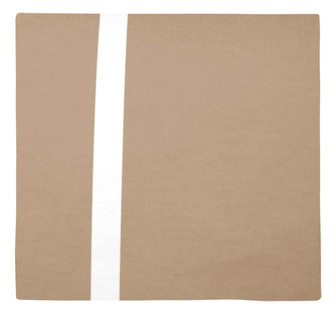 Povláček bavlněný satén - hnědý kvítek - 40x40cm