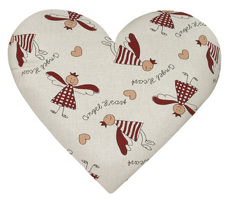 SRDCE - andílci - 42x48 cm