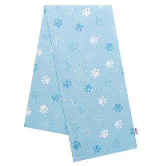 Flanelová plena s potiskem New Baby modrá tlapka