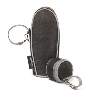 Termoobal s pouzdrem na šidítko Baby Ono šedý