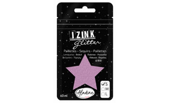 IZINK GLITTER třpytky velikost S 60 ml - růžová