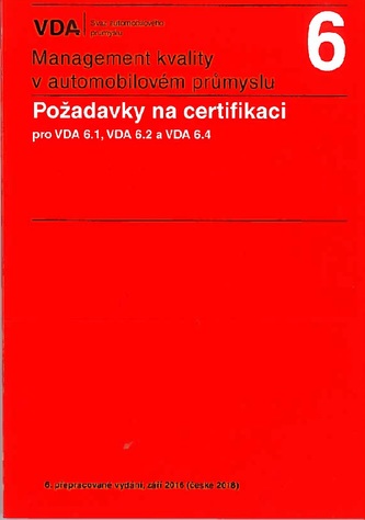 Management kvality v automobilovém průmyslu VDA 6 (6.vydání)