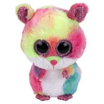 TY Plyšák RODNEY 24 cm - Duhové morče